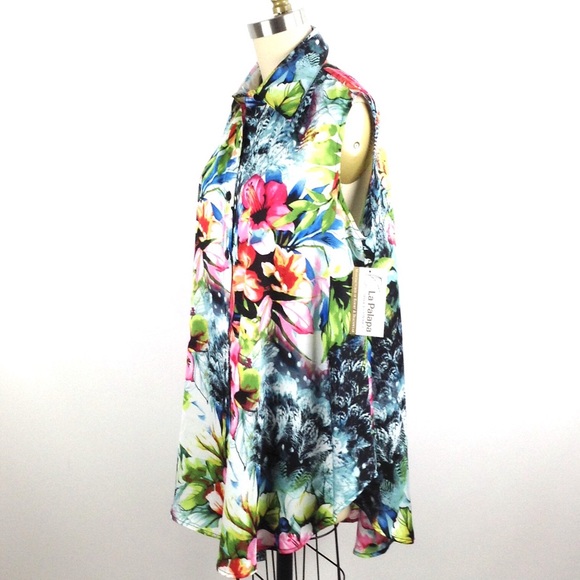 La Palapa Floral Print Tunic - Picture 4 of 6